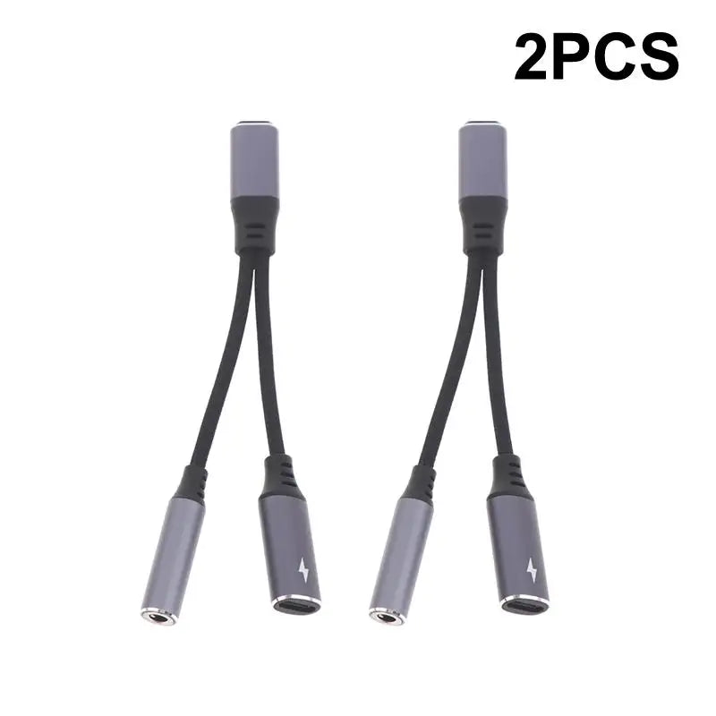 USB-C PD 60W Fast Charger + 3.5mm Headphone Jack Adapter