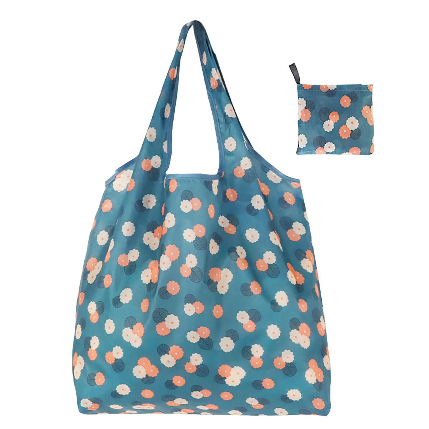 Portable Reusable Grocery Bags Strong Load-bearing Capacity Eco-friendly Bags for Trip or Shopping Fruit Holder Peaceful Pleasures Health and Wellness One