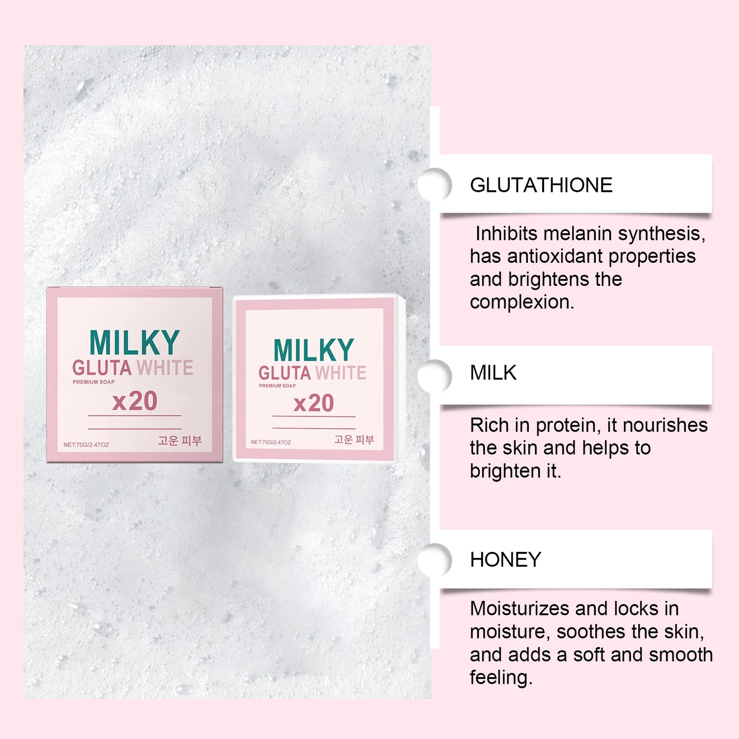 Milk Body Moisturizing Soap – Gentle Hydrating Cleansing Bar