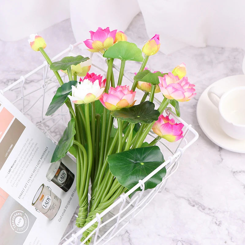 Artificial Lotus Water Lily Silk Flower – Wedding & Home Decor
