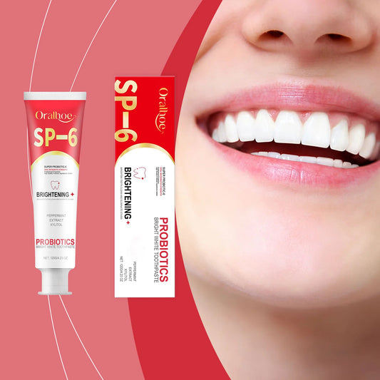 Oralhoe SP-6 Probiotic Whitening Toothpaste 120g | Plaque & Stain Whitening Toothpaste Peaceful Pleasures Health and Wellness
