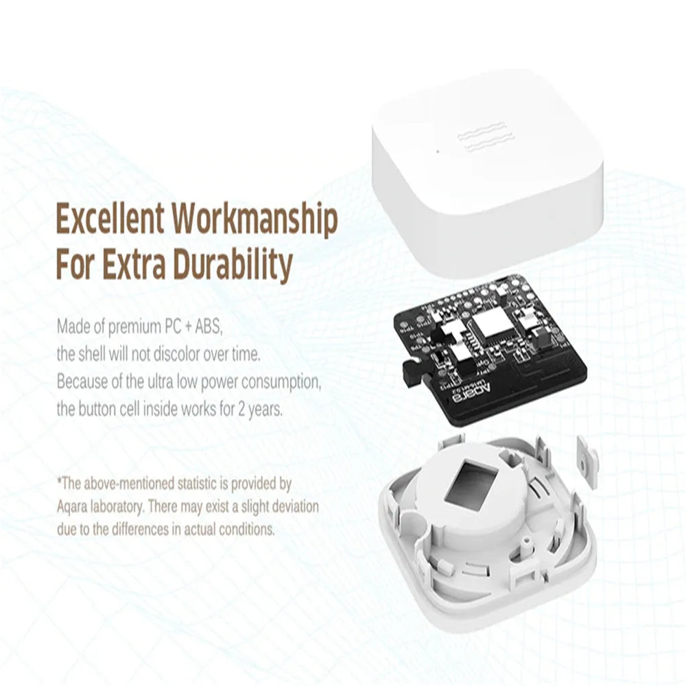 Aqara Smart Vibration Sensor Zigbee Smart Motion Shock Sensor Detection Alarm Monitor Built-in Gyro For Home Safety Mi Home App Peaceful Pleasures Health and Wellness