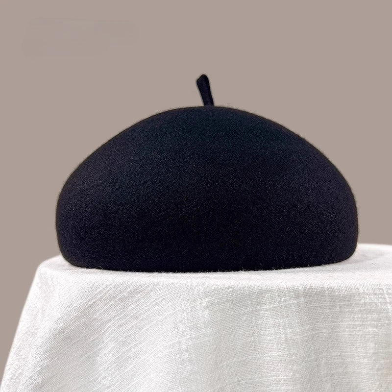 100% Wool Women's Winter Beret | French Painter Hat