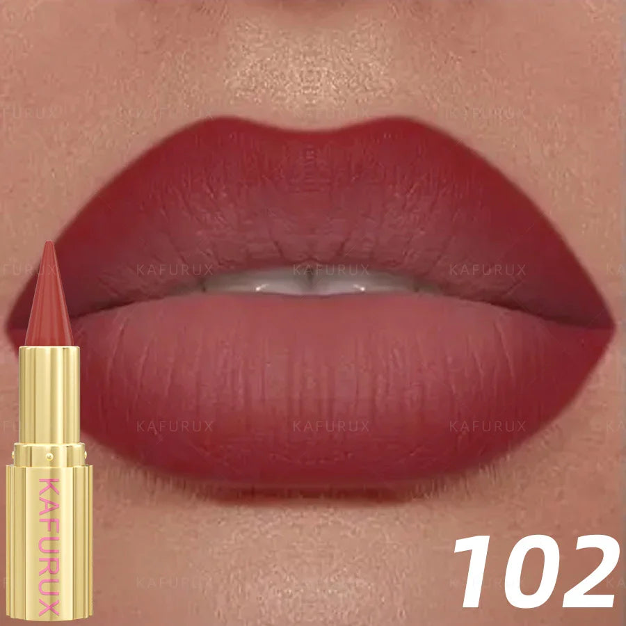 KAFURUX 9-Color Matte Lipstick & Lip Liner Pen | Velvet Finish