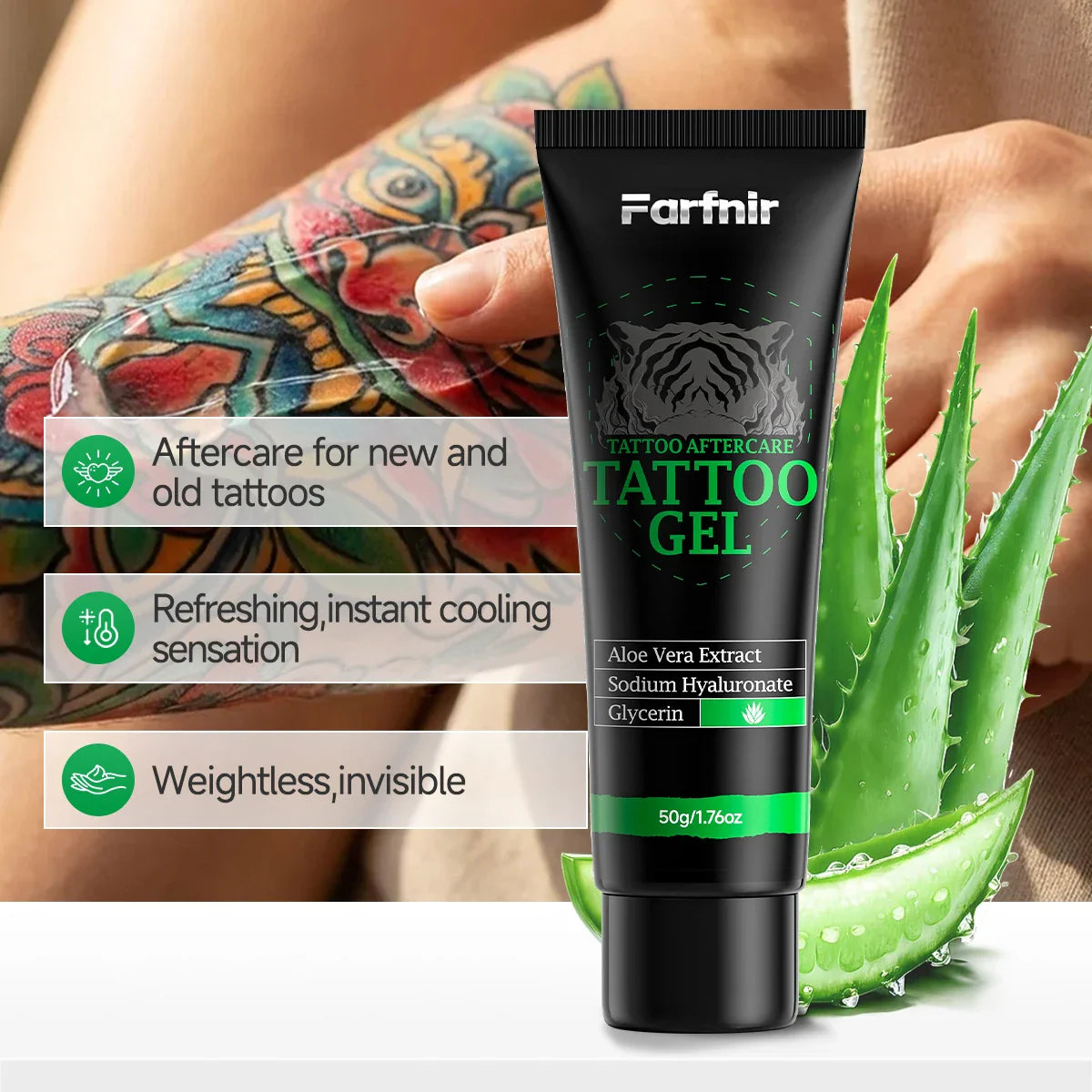 Tattoo Foaming Soap & Gel – Brightens Ink, All Skin Types