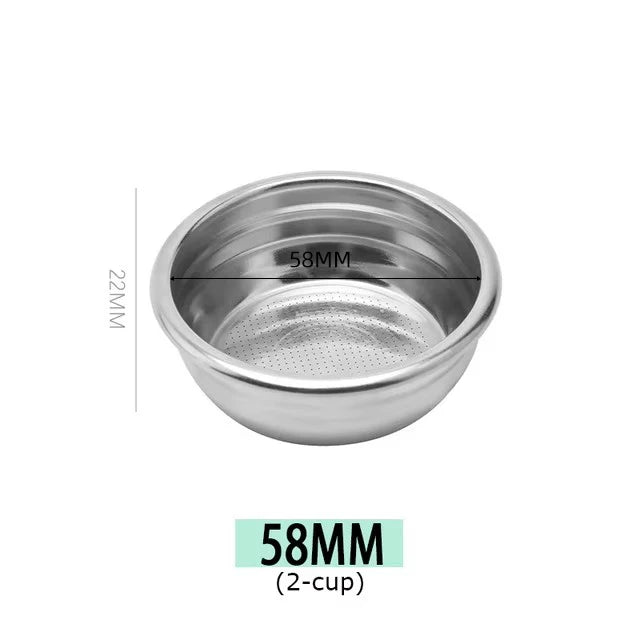 Espresso Filter Basket 51mm 58mm – 1/2/4 Cup Replacement