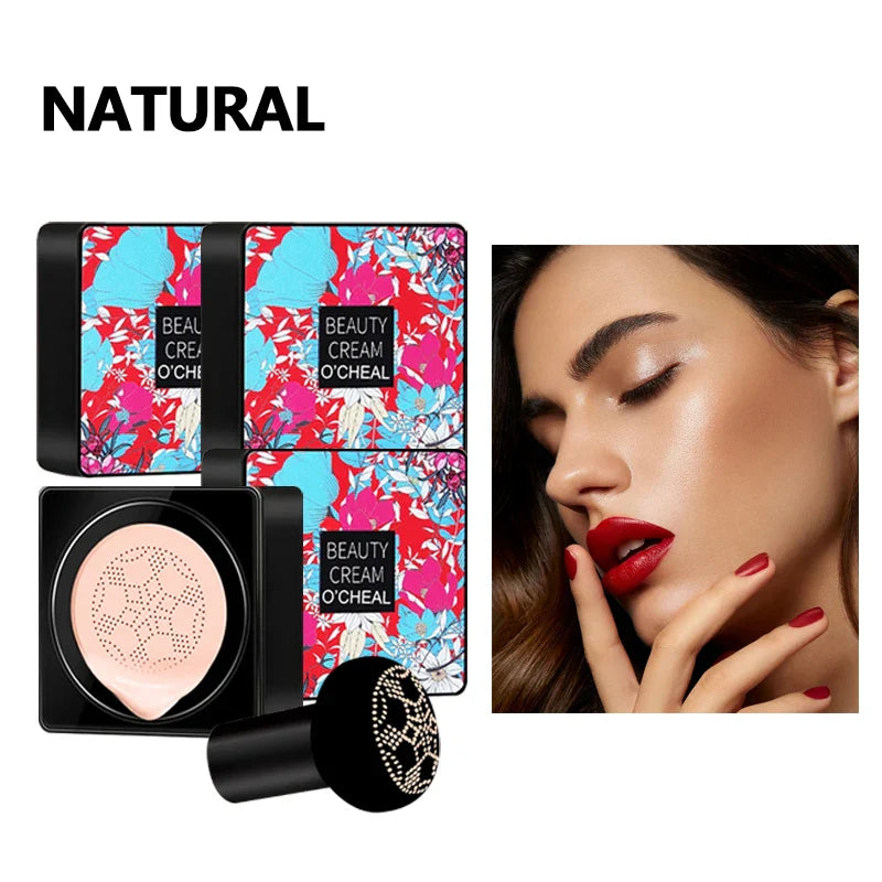 O'CHEAL Mushroom Head BB Cream Cushion Compact | SPF Foundation