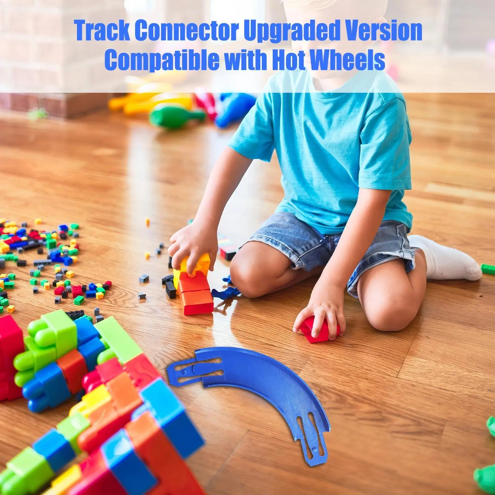 90° Curve Toy Car Track Connector 20cm – Kids Racetrack Part Race Track Connector Peaceful Pleasures Health and Wellness