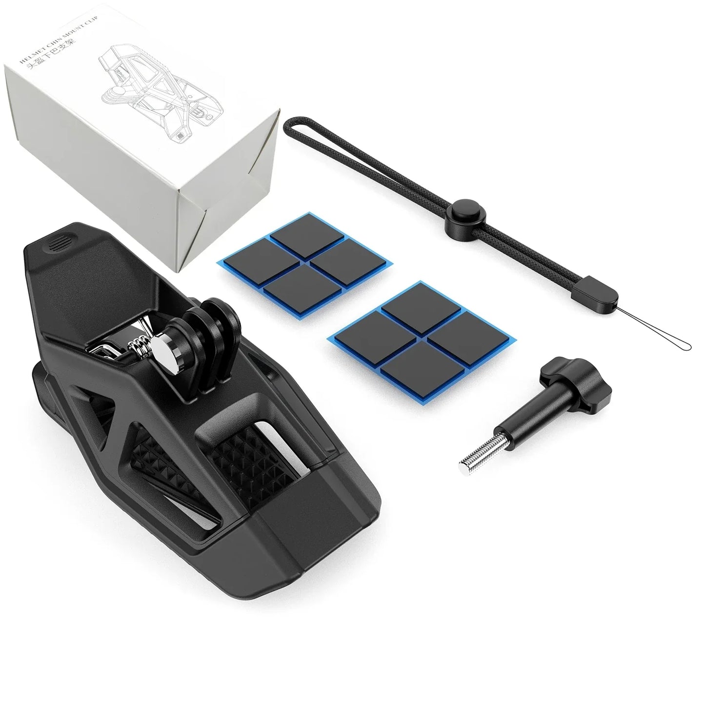 Universal Helmet Chin Mount for GoPro, DJI Osmo & Insta360
