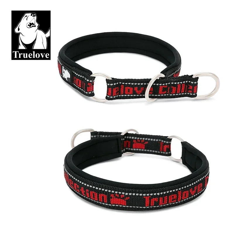Truelove P-Chain Nylon Pet Collar Adjustable Reflective SBR Neoprene Pull-resistant Explosion-proof Dog and Cat Travel TLC5371 Peaceful Pleasures Health and Wellness