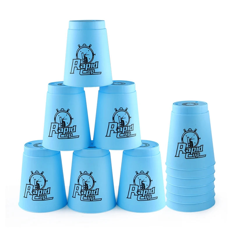 Four Colours Quick Stacks Cups Speed Cup Stacking Game Training Fast