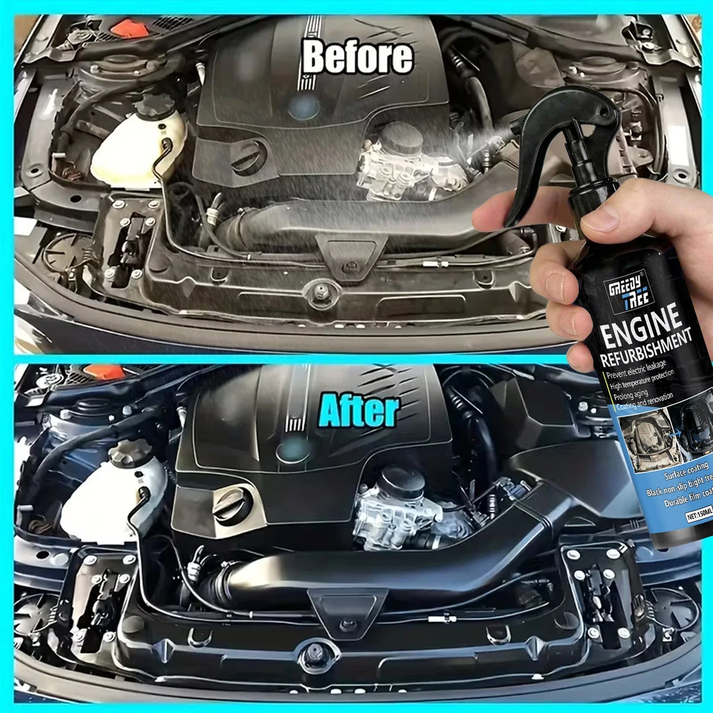 Engine Bay Cleaner & Degreaser – Deep Clean & Shine | 150ml
