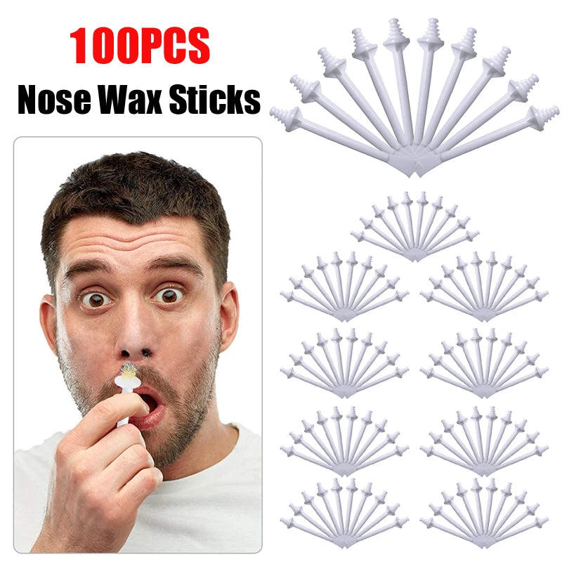 100-Piece Nose Wax Kit – At-Home Nose Hair Removal Set Nose Hair Wax Kit Peaceful Pleasures Health and Wellness 117-Sticks100P