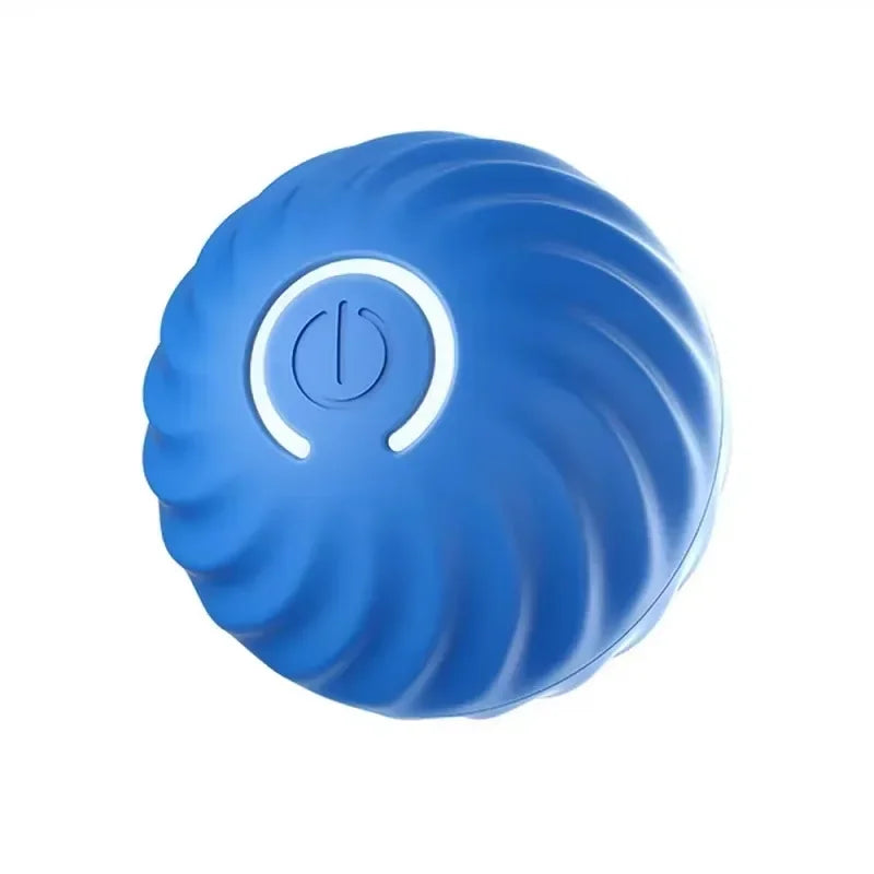 Smart Interactive Dog Ball Toys, Bouncing Rolling Gravity Ball for Pet Training, Plush Chew Toys for Puppy Small Large Dogs, Peaceful Pleasures Health and Wellness Blue