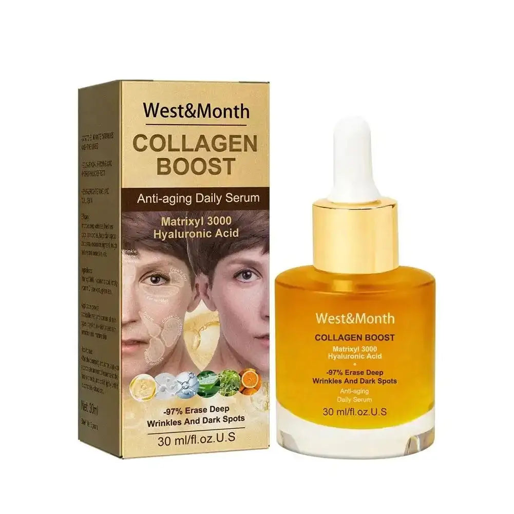 Collagen Face Serum moisturing Tightening Hydrating Smoothing nourishing Brightening face skin care product 30ml Peaceful Pleasures Health and Wellness 30ml