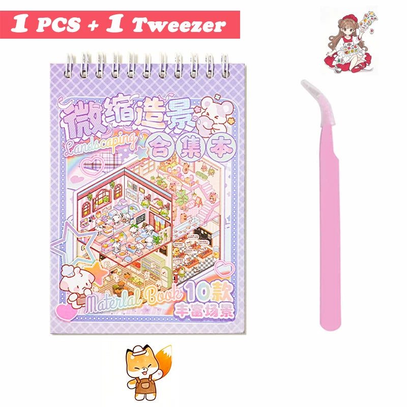 20-in-1 3D Cartoon Sticker Scene Book | DIY Creative Gift for Kids