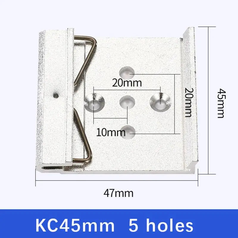 25/35/45MM Metal DIN Rail Fixed Clamp Clip Relay Mounting Buckle Simple Fixing Rack With Mounting Holes Peaceful Pleasures Health and Wellness 06