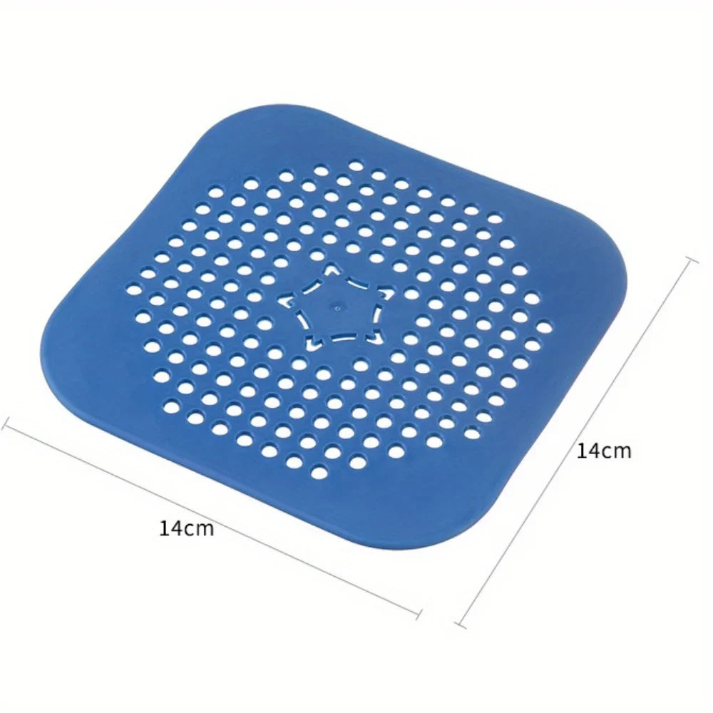 Silicone Floor Drain Hair Catcher with Suction Cup – 3 Pack