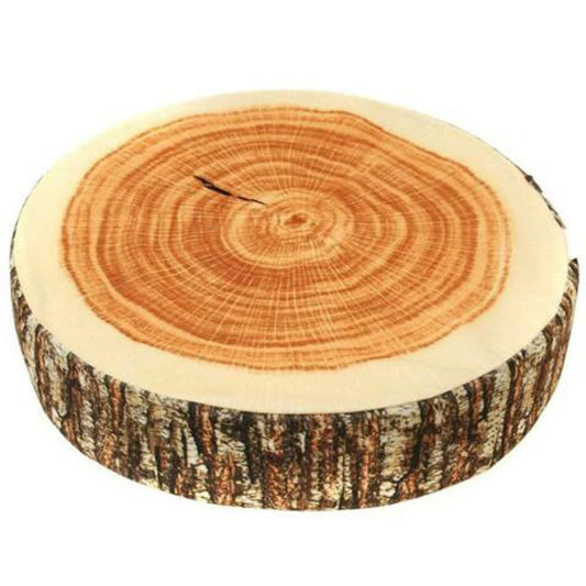 Home Pillow Round Stump Creative High Simulation Cushion Wood Grain Cylindrical Wooden Pile Cushion Home Decoration Peaceful Pleasures Health and Wellness