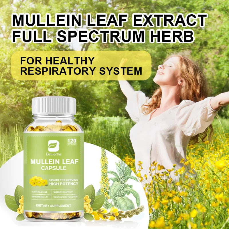 Mullein Leaf Capsules – Lung, Respiratory & Immune Support Peaceful Pleasures Health and Wellness