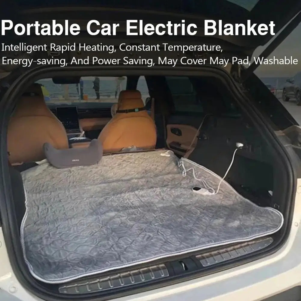 12V Electric Heated Car Blanket for Camping, Trucks & Off-Road