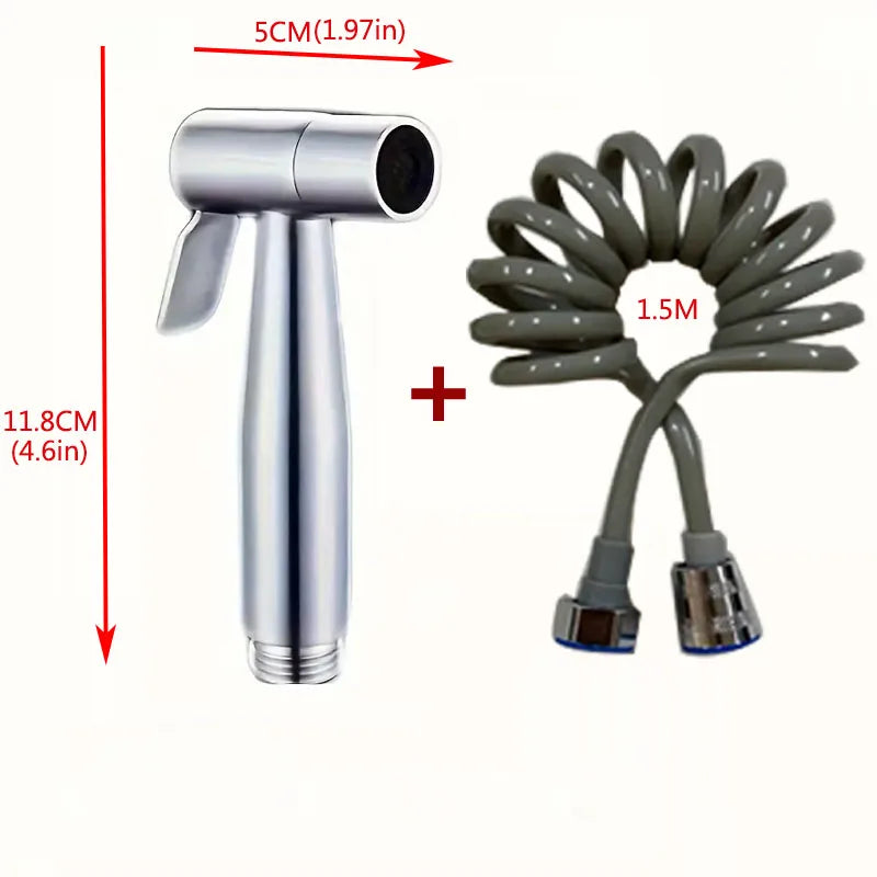 Stainless Steel Handheld Bidet Sprayer | Toilet Spray Gun Set