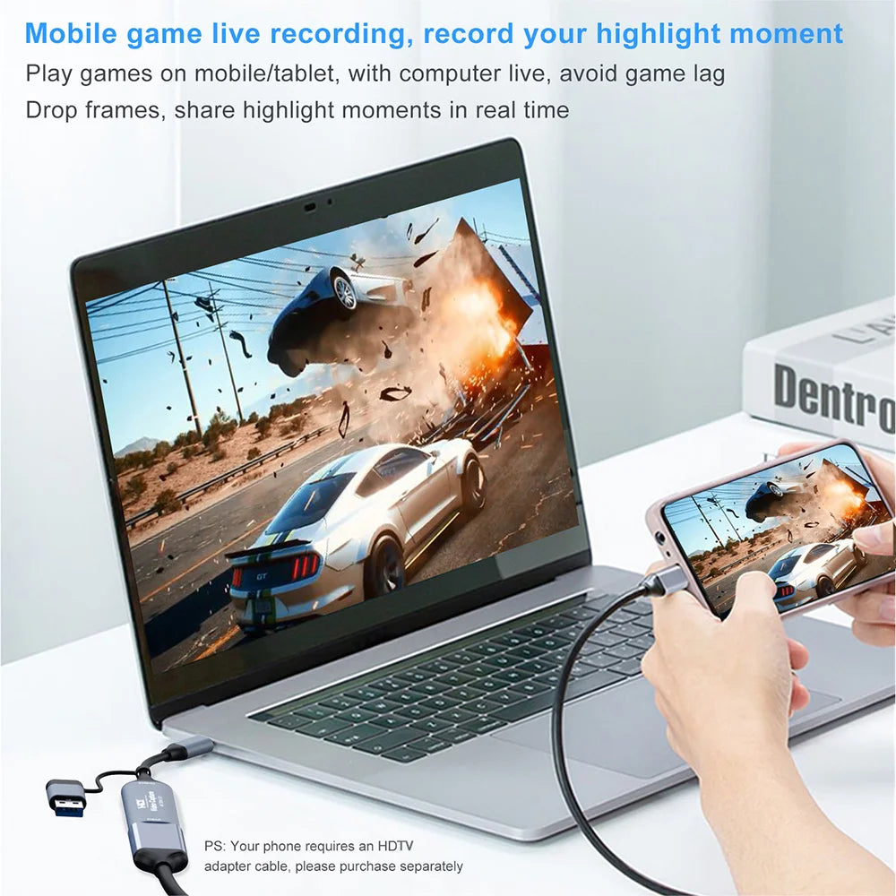 4K HDMI Capture Card USB-A/USB-C for OBS, PS4, Xbox, Switch Peaceful Pleasures Health and Wellness