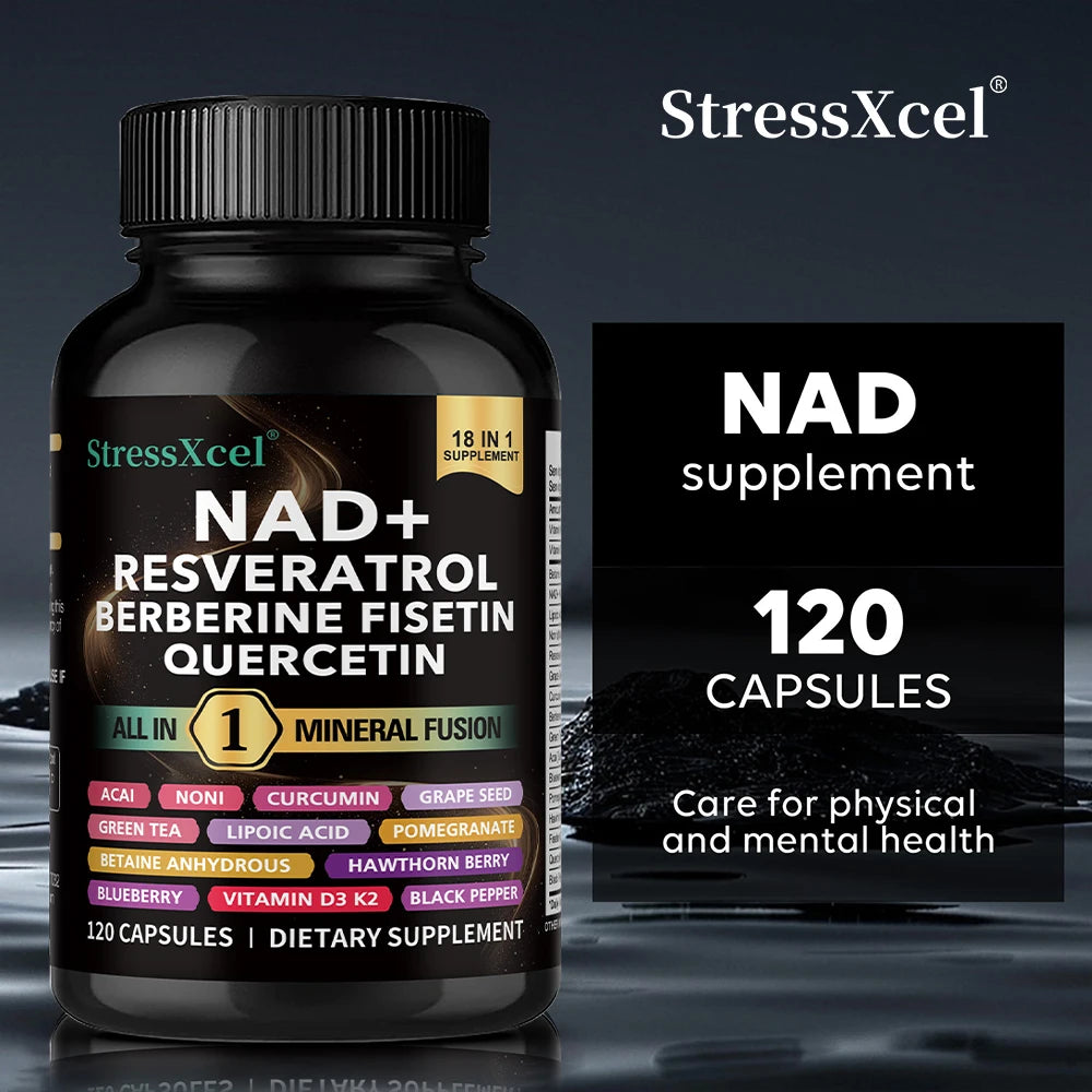 NAD+ Resveratrol Supplement – Energy, Anti-Aging & Cell Health