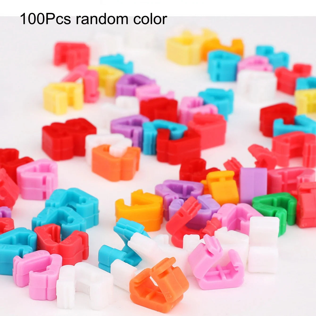 Colorful Reusable Balloon Sealing Clips & Knot Tying Tool Balloon Sealing Clips Peaceful Pleasures Health and Wellness 100Pcs random color