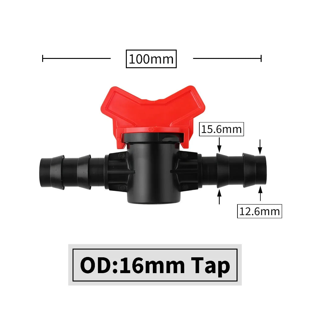 Connectors With 1/2 3/4 Inch Thread Drip Irrigation System Fitting 4/8/10/12/16/20/25mm Hose Barbed Mini Valve Garden Tap Barb Peaceful Pleasures Health and Wellness D