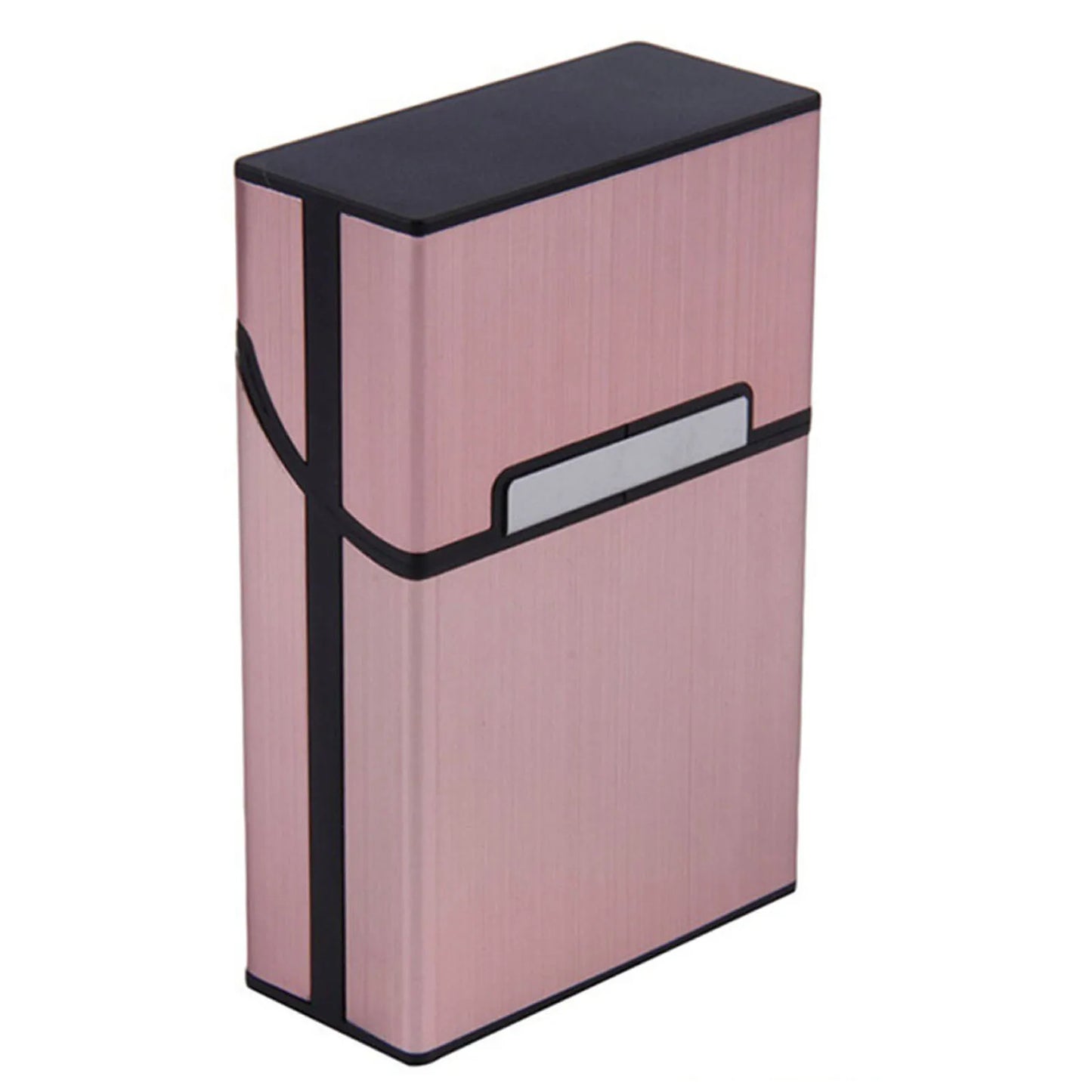 Portable Slim Aluminum Cigarette Case Regular King Size Plastic Cigar Tobacco Holder Box Storage Container Smoking Accessories Peaceful Pleasures Health and Wellness Rose Gold