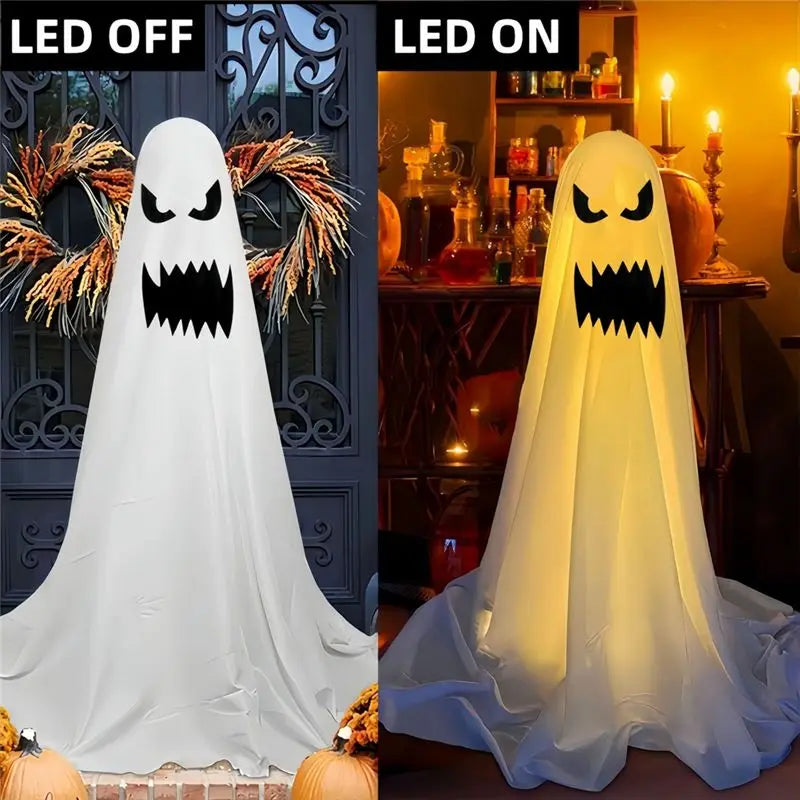 A36T-Halloween Decorations Yard Ghost Stand Halloween Porch Yard Outdoor Decorations (Large Size) Peaceful Pleasures Health and Wellness