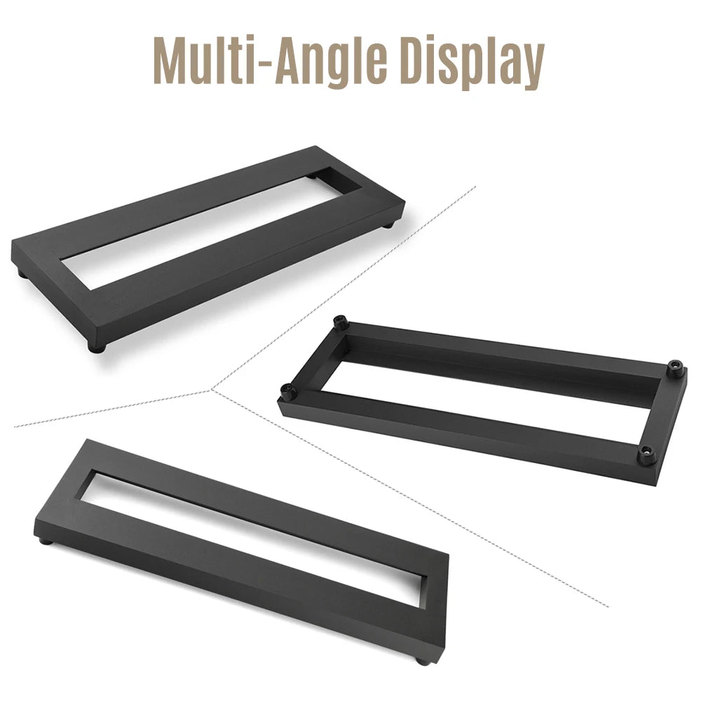 ammoon Aluminum Guitar Pedalboard 15×4.9" + Carrying Bag