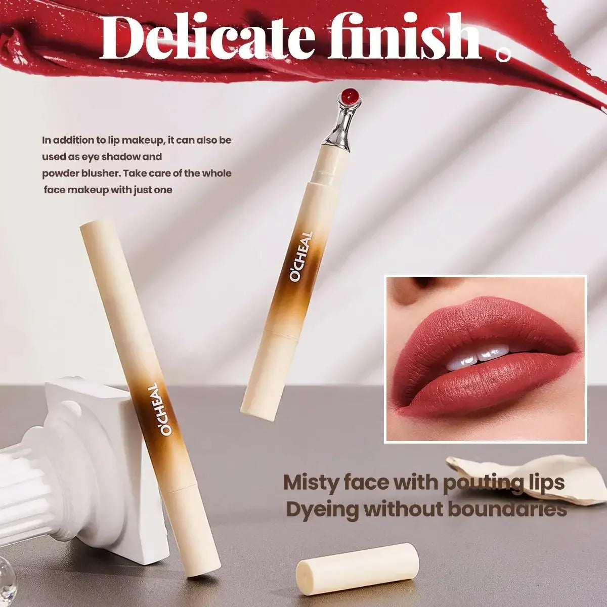 OCHEAL Matte Liquid Lip Cream – Waterproof Velvet Lipstick