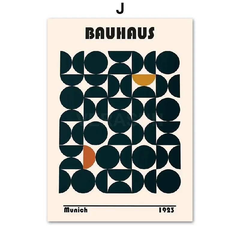 Boho Bauhaus Matisse Canvas Yayoi Kusama Minimalist Wall Art Print Canvas Painting Posters for Living Room Modern Home Decor Peaceful Pleasures Health and Wellness J 50x70cm Unframed