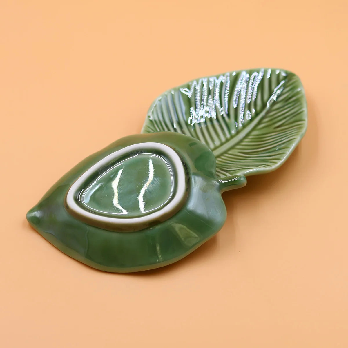 1Pcs Leaf-Shaped Jewelry Organizer Tray for Rings, Earrings, Bracelets & Keys‌ Storage Tray Peaceful Pleasures Health and Wellness