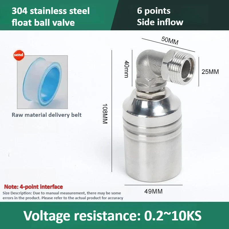 304 Stainless Steel Float Ball Valve – Auto Water Level Control