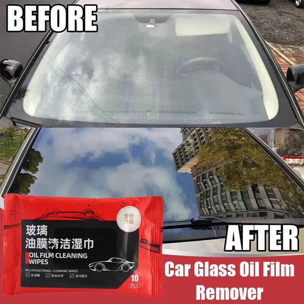 Car glass oil film remover Windshield Glass Cleaner Car Glass Cleaner Wipes Compact Portable Dusting Wipes for Cars Peaceful Pleasures Health and Wellness