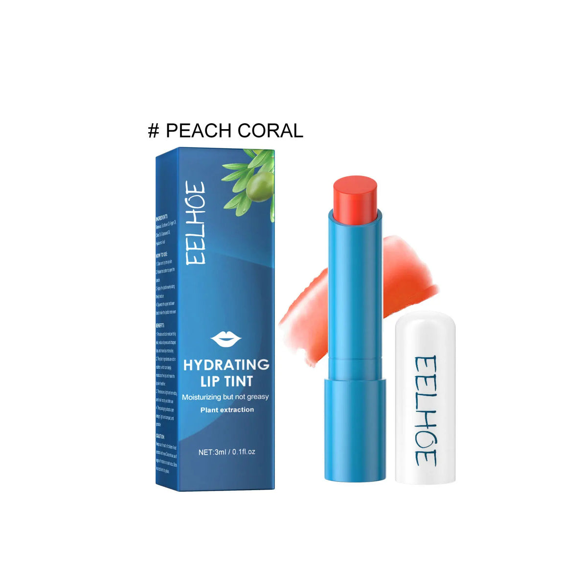 EELHOE Hydrating Lip Balm Tint | Moisturizing & Plumping Lip Care Peaceful Pleasures Health and Wellness