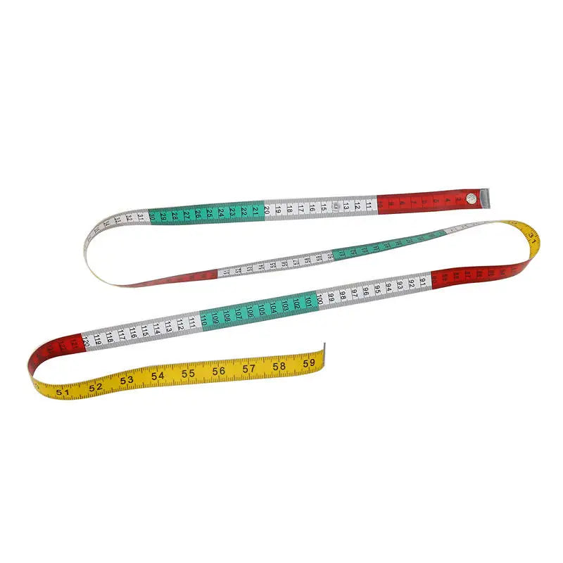 1.5m Tape Measure Double-sided Sewing Ruler with a Snap Button Tailor Measuring Tool Soft Band Tape Body Measuring Ruler Home Peaceful Pleasures Health and Wellness