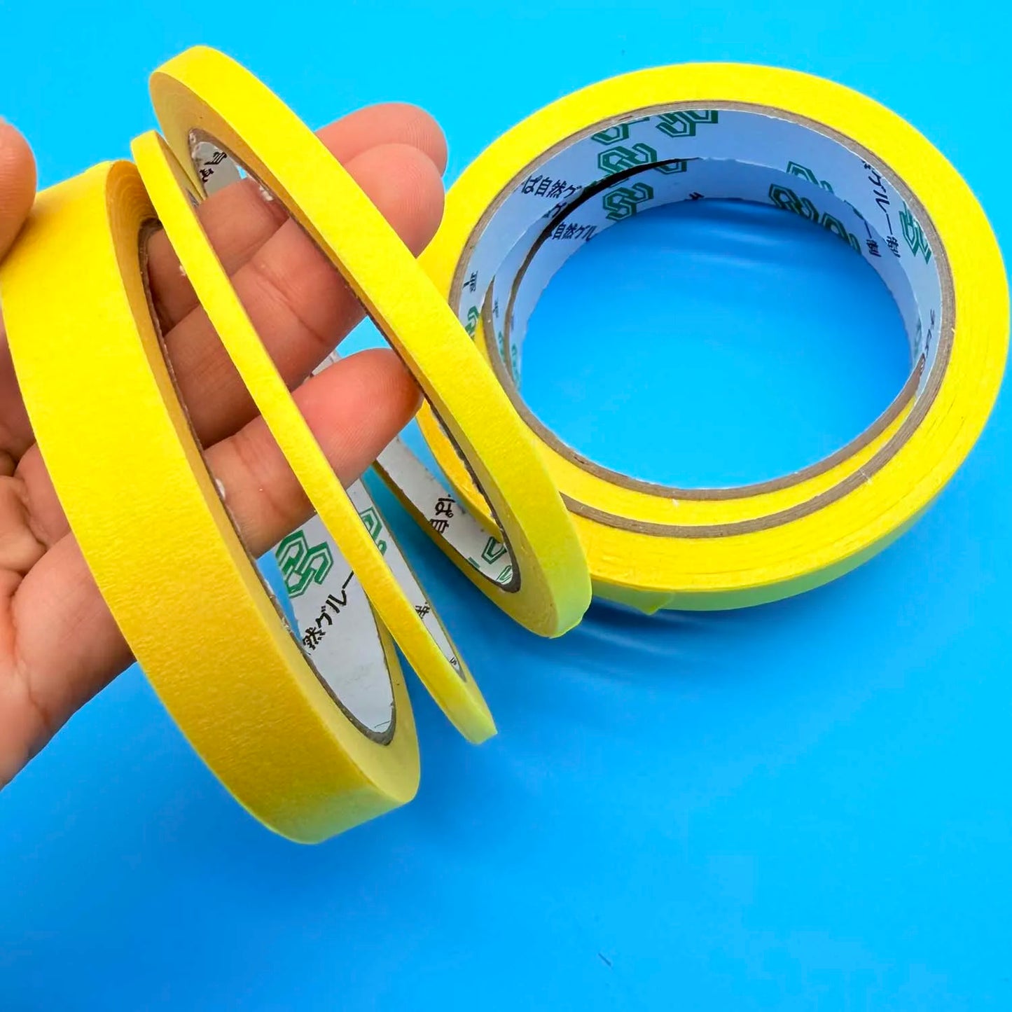 Yellow Masking Tape 3 Rolls – DIY, Nail Art & Spray Painting