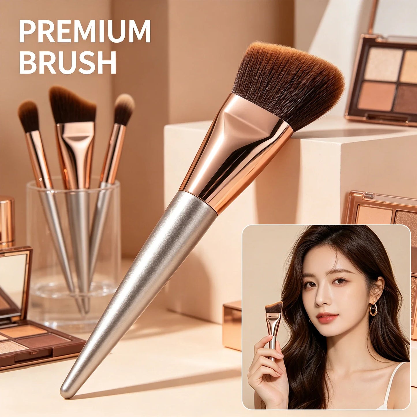 Flawless Foundation Brush – Soft, High Powder Absorption
