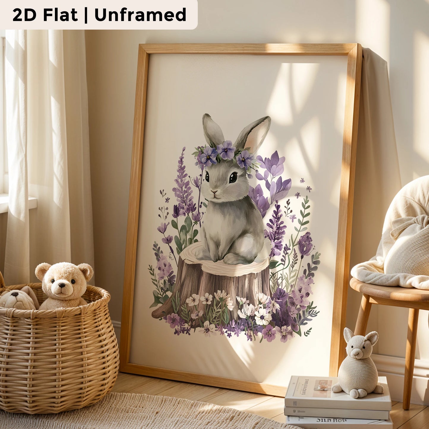3-Piece Cartoon Raccoon Canvas Wall Art | Kids Room Decor