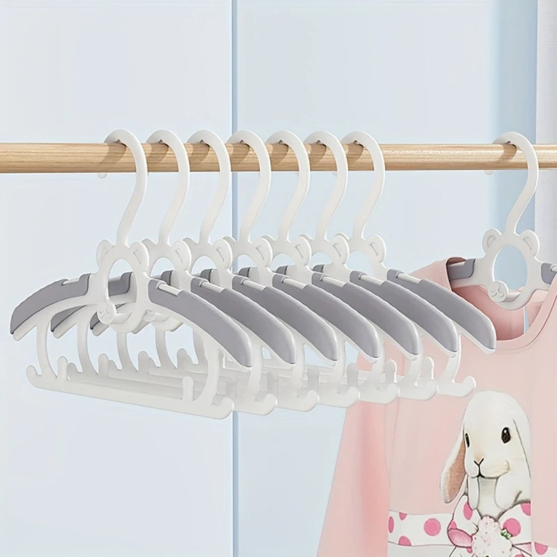 Non-Slip Adjustable Kids Hangers | Space Saving 5 & 10 Pack