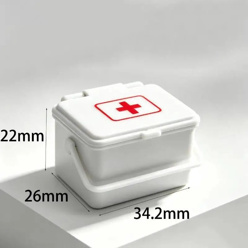 1:12 Miniature Doctor Set – First Aid Box & Stethoscope Dollhouse