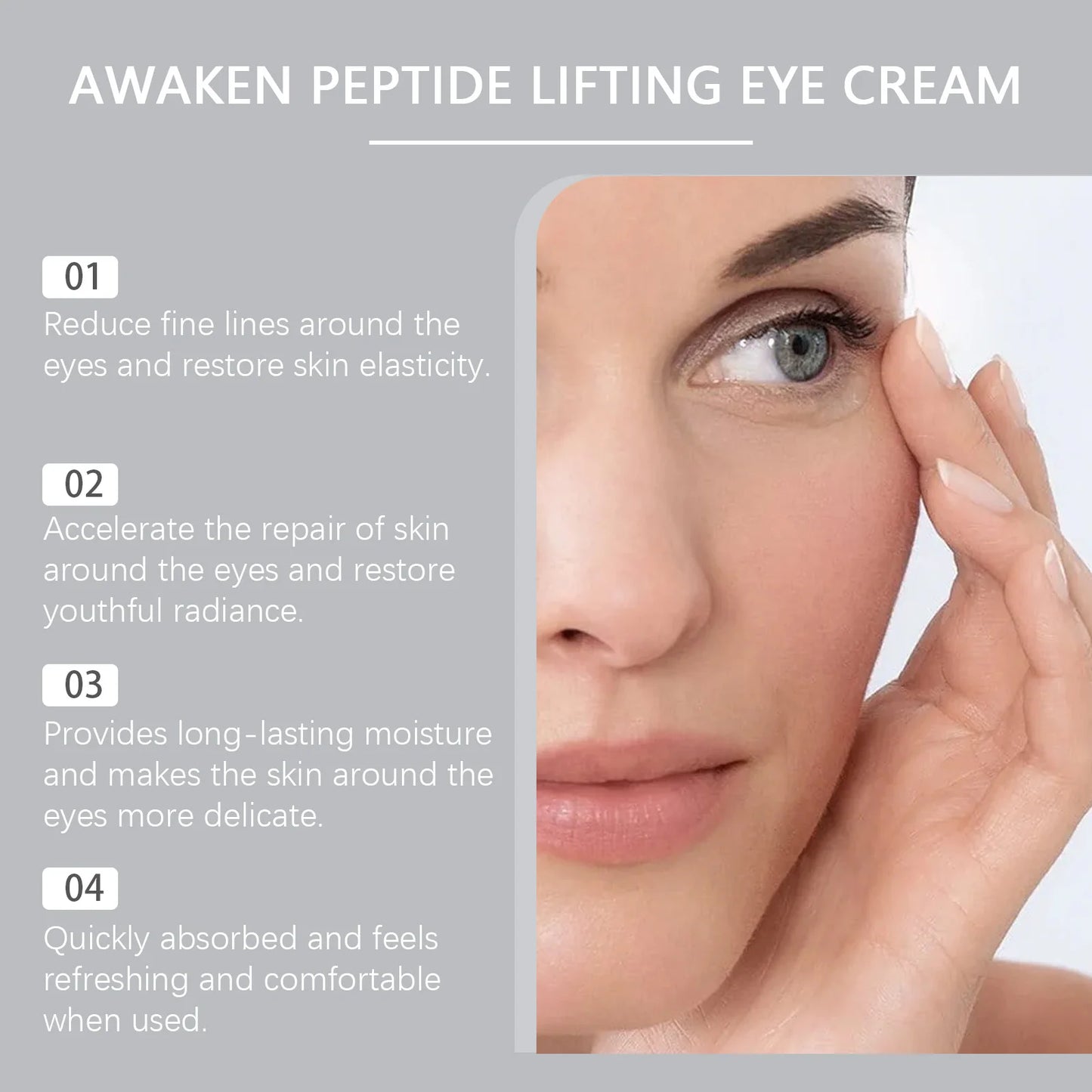 Polypeptide Eye Cream – Dark Circles, Puffiness & Firming
