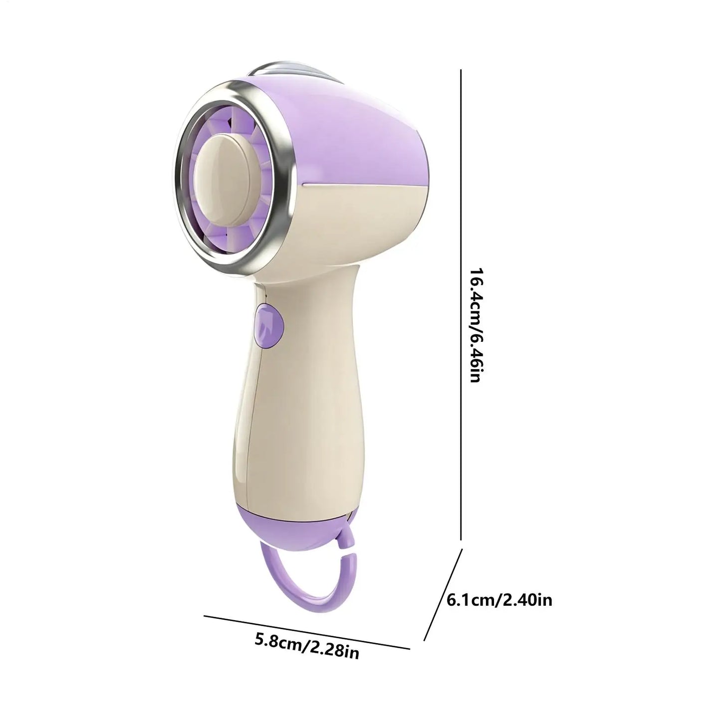 Rechargeable Handheld Fan – 3-Speed Portable Personal Fan