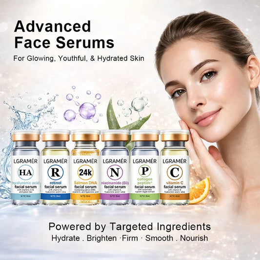 Vitamin C, Retinol & Hyaluronic Acid Face Serum Trio Set Face Serum Set Oasis Select