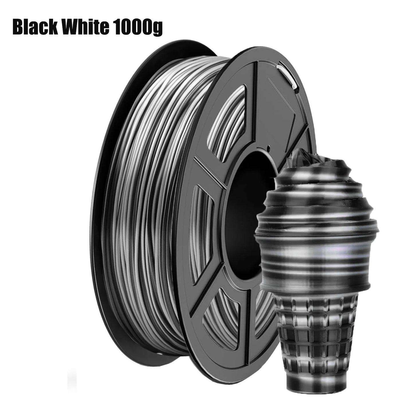 Rainbow PLA Filament 1.75mm Shiny Multicolor Christmas | 3D Maliang