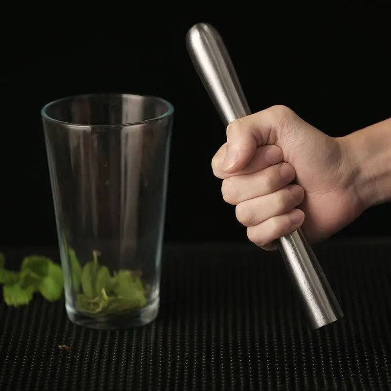 2-in-1 Stainless Steel Cocktail Muddler & Ice Crusher Bar Tool